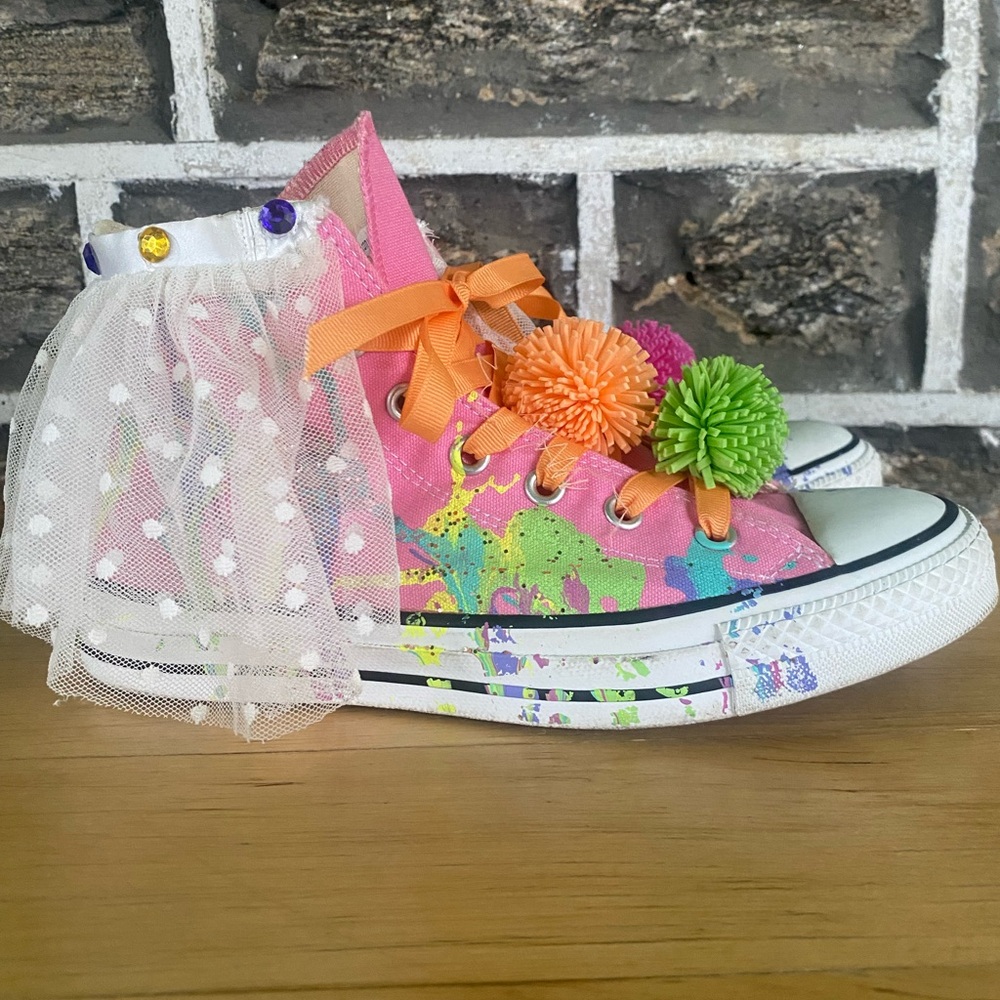 Converse Pink Canvas Color Splash Sneakers